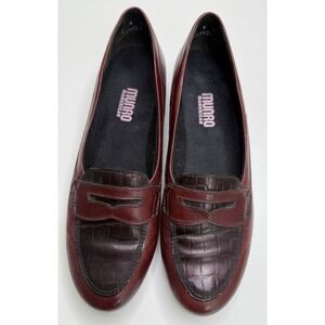 Munro American Women's  Red Brown Penny Loafers Size 8 N